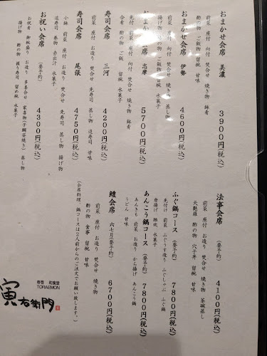 Opinii despre 寅右衛門 în 名古屋市 - 飲食業