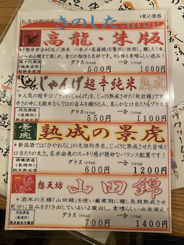 お忍び居酒屋 きのした 新潟駅前店