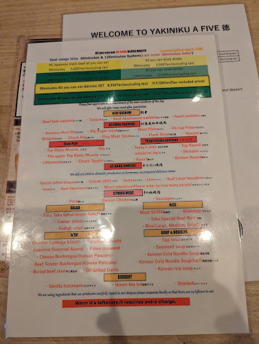 Opinii despre YAKINIKU A FIVE 徳 銀座八丁目店 în 中央区 - 飲食業